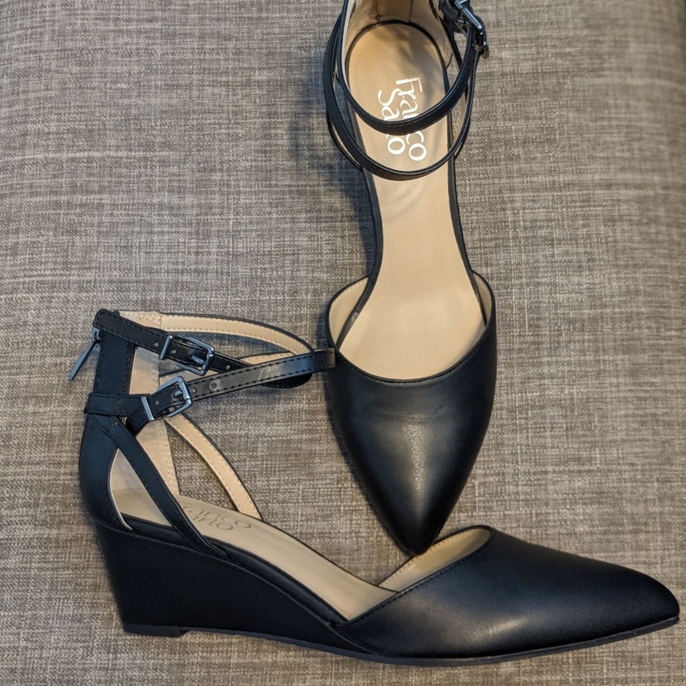 Franco Sarto Trudy Wedge Double Ankle Strap 8